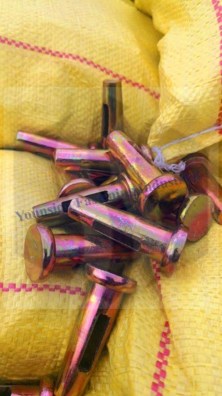 Wedge Pin Round Pin 15*52mm in Yellow Zp