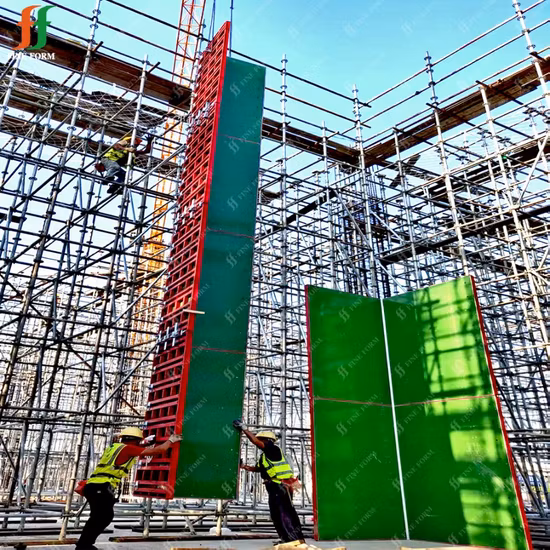 Original Factory Fireproof PVC Curved Form Adjustable Mould Plastic Panel Column Concrete Wall Table Formwork
